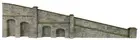 Metcalfe PN149 N Gauge Tapered End Retaining Wall - Stone Card Kit