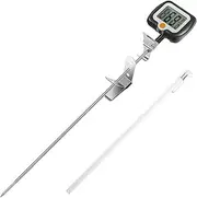 Digital Candy Meat Food Thermometer with Pot Clip - Instant Read Food Thermometer with Stainless Steel Probe and 180° Rotating LCD Display Practical Candy Thermometer for Sugar Maple Syrup Cheese