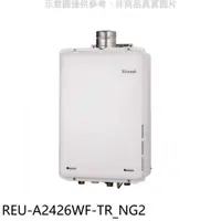 在飛比找COCORO Life優惠-林內 24公升屋內強排氣FE式熱水器 全【REU-A2426