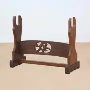 Wenge Japanese Samurai Sword Holder Stand Katana Tanto Bracket Table Rack 1 Tier