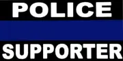Wholesale Lot of 6 Police Thin Blue Line Supporter Bumper Sticker