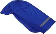 [OSOLADY] Outdoor Cycling Cap 2 Pieces Long Tail Hat Sunshade Reflective Safety Soft Material Durable and Work Blue