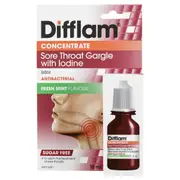 Difflam Concentrate Sore Throat Gargle with Iodine 15ml