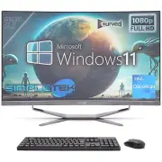 All IN One 27 " Curved G460 RAM 16gb SSD 120gb Windows 11 Pro PC Aio PC Fixed _