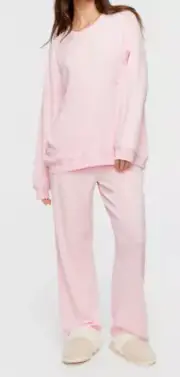 BNWT Peter Alexander Pale Pink Long PJ Set Size S Ladies