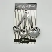 Set Of Three Heart Shaped Measuring Spoons Tablespoon Teaspoon 1/2 Teaspoon
