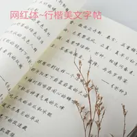 在飛比找樂天市場購物網優惠-【送100張臨摹紙】硬筆書法練字帖女生字體 漂亮網紅字帖大學