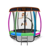 Kahuna Trampoline 6ft With Roof - Rainbow