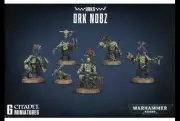 Ork Nobz Warhammer 40K NO BOX Orks 5 Nobs Power Klaws Rokkit Skorcha Kombi Nob