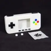 PiGRRL Zero WHITE Game Boy Case Buttons Screws Washers Gameboy Raspberry Pi Zero
