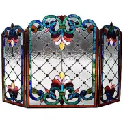 Chloe Lighting Tiffany Style 3pc Folding Fireplace Screen Ch1f912bv44-gfs