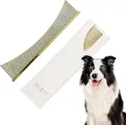Flea Comb For Dogs - Professional Cat Grooming Brush - Pet Supplies For Puppy Daily Brushing Routine Sensitive Skin Dematting Tear Stain Care