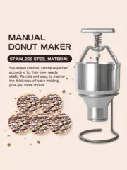 2.5L Manual Dount Maker Mini Donut Machine Stainless Steel Adjustable Size