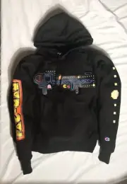 Size XS - Champion x Pacman Reverse Weave Pullover Hoodie Black Multi Men’s NWT