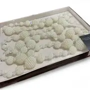 Rachel Zoe Garland Faux Pearls Iridescent Beads 6 FT Christmas Tree NIB