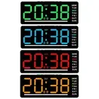 Sleek LED Digital Clock Featuring Time Date Week and Temperature Displays
