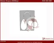 FOR Nissan Rogue S SE SL 2008-2010 CENTER AIR VENT PART INTERIOR Dash Trim Kit (for: Nissan)