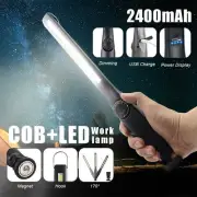 LED COB Work Light Inspection Strip Flashlight Torch Magnetic USB Rechargeable
