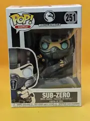 NEW FUNKO POP! GAMES: MORTAL KOMBAT X SUB-ZERO #251 w/ Protective Case!