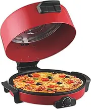 Electric Pizza Maker, 18-inch Pizza Oven, Double-sided Non-stick Heating Plate, Adjustable Temperature Controls and Indicator Light, Suitable for Pizza/pancakes/nachos/fajitas/omelettes