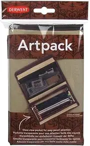 Derwent 2300575 Pencil Case, Artpack Canvas, Pencil and Accessory Storage Compartments, Professional Quality, Multicolor