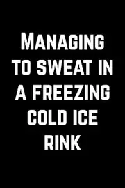 Notebook for Figure Skaters, College Ruled Journal | Freezing Cold Ice Rink: Medium Spacing Between Lines