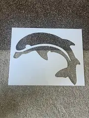 Dolphin stencil paint/trace/drawing Size 8x10 reusable All sizes face painting