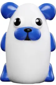 Bright Time Buddies Portable Kids Nightlight with Timer Soft Rotating DOG