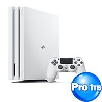 PS4 Pro 冰河白主機 +《3款遊戲》超值組