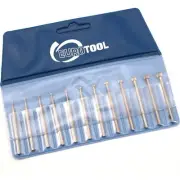 12Pc Swiss Tungsten Vanadium Setting Burs Assortment