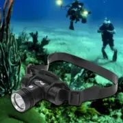80000 Lumens Underwater Scuba Diving Headlamp Rechargeable Head Light Torch 60M