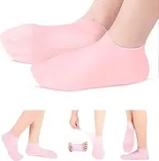[Generic] Socks for Women, Women Pedicure Socks for Repairing Dry Feet, Cracked Heel and Softening Rough Skin (Pink, M)