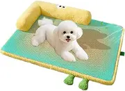 Dog Cooling Mat, Cooling Rattan Dog Mat for Crate, Washable Pet Rest Accessories for Outdoor Indoor Home Crate Kennel Room Sofa Nap Sleeping