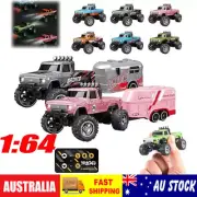 Mini Monster Truck - 1:64 Mini RC Monster Truck W/ Trailer