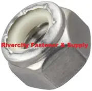 Stainless Steel Nylon Insert Hex Lock nut Nut Assortment / 100 pieces ( Nyloks)