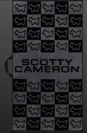 Supa Dupa HOT Scotty Cameron Scotty Dog Checkered Towel