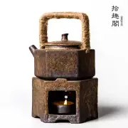 Japanese Style Rough Pottery Teapot, Tea Stove, Warm Pot, Retro Kung Fu Tea Set
