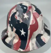 New Full Brim Hard Hat Custom Hydro Dipped HOUSTON TEXANS