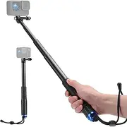 37'' Waterproof Hand Grip for GoPro,Extension Selfie Stick/Monopod for GoPro Hero 13/12/11/10/9/8/76/5/Max, DJI Osmo Action 5 Pro/4, Insta360 Ace Pro, Akaso Action Camera