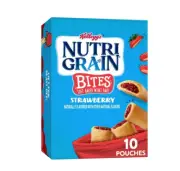 Kellogg's Nutri-Grain Bites Strawberry Chewy Soft Baked Mini Breakfast Bars, Kid
