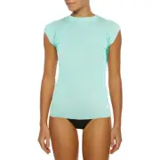 Ocean & Earth Ladies Luna Cap Sleeve Rash Vest. UPF 50+ UV protection