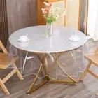 Clear round Plastic Tablecloth Protector Waterproof Oil-Proof PVC Table Cloth St