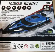 2.4GHz Remote Control Boat, 22+MPH RC Speed Boat for Adults Kids Blue