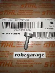 NEW OEM STIHL AIR FILTER COVER SHROUD SCREW M6x20 MS311 MS391 9022-319-1300 B62