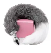 Metal Massager Fox Tail Role Play Cosplay Tw grey M