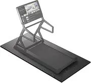 Treadmill Mat, 183x91.5cm Exercise Equipment Mat for Hardwood Floor Carpet Protection, 6mm Thick, Exercise Bike Mat for Indoor Cycles, Rowing Machine, Elliptical