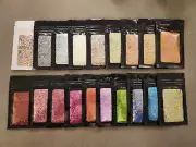 Glitter 19x set Chunky colours Holographic Metallic Glitter Epoxy Cosmetics bulk