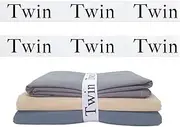 2 Pieces Bed Sheet Organizer Bands, Closet Organization Sheet Straps, Linen Labels Bedding Bands, Elastic Bed Sheet Storage Sheet Keepers (Twin)