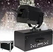 2000W Snow Machine – Indoor/Outdoor Snow Maker with 120° Oscillating Head, Remote & Wired Control, Covers 100㎡, 40 Min Continuous Spray for Christmas & Events