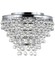 JONATHAN Y 3-Light Toronto Chrome Flush Mount